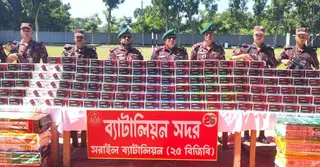 বিজিবির অভিযানে ১২ কোটি টাকার মোবাইল ফোনের ডিসপ্লে জব্দ